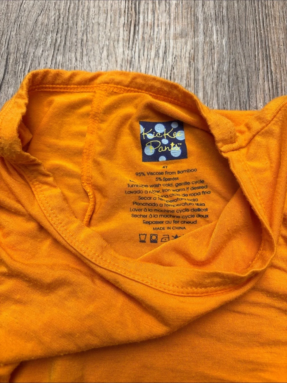 Kickee Pants Orange bamboo dress